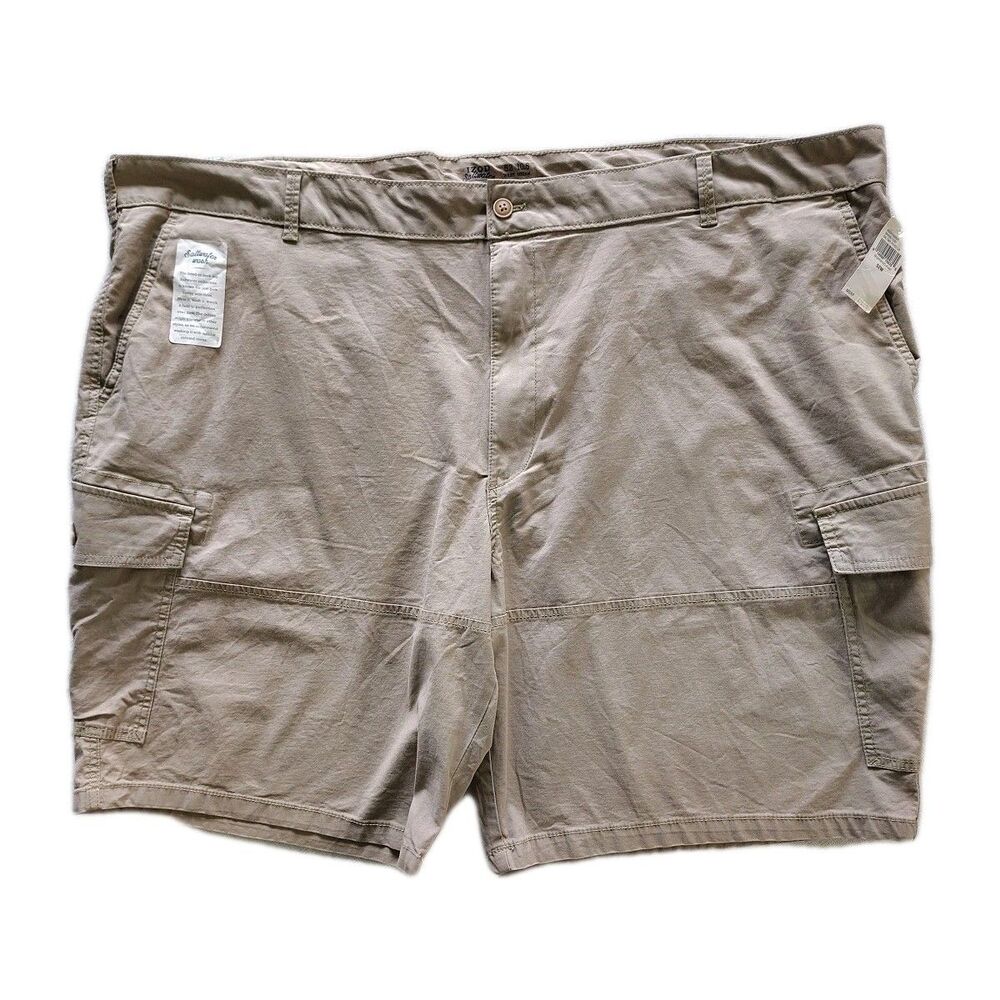 Izod Saltwater Relaxed Classics Size 52 Pigment Dye Cargo Shorts 10.5 inseam Big
